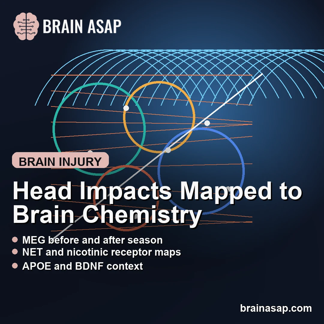 Head Impact MEG Changes Mapped to Neurochemical Brain Systems