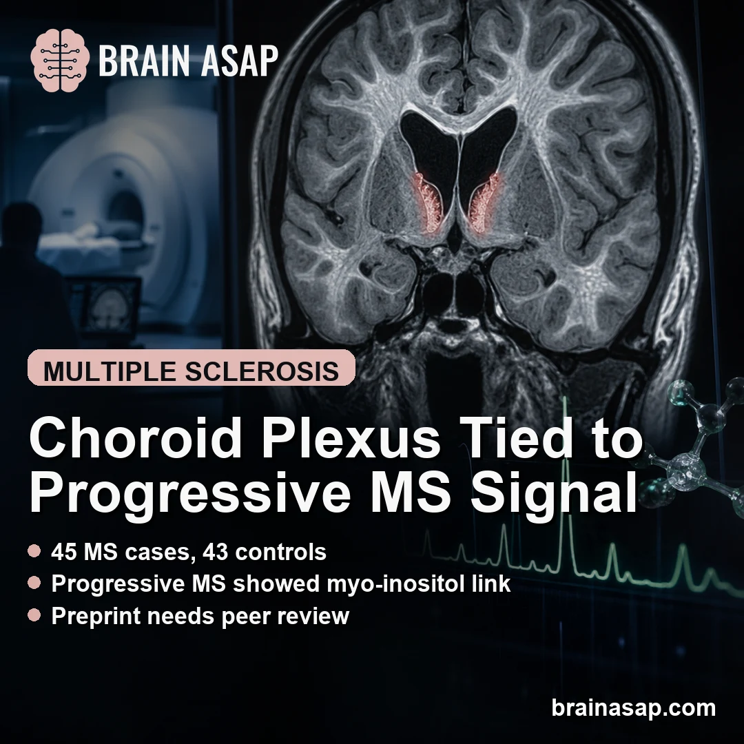 Choroid Plexus Enlargement Linked to Progressive MS Myo-Inositol Signal