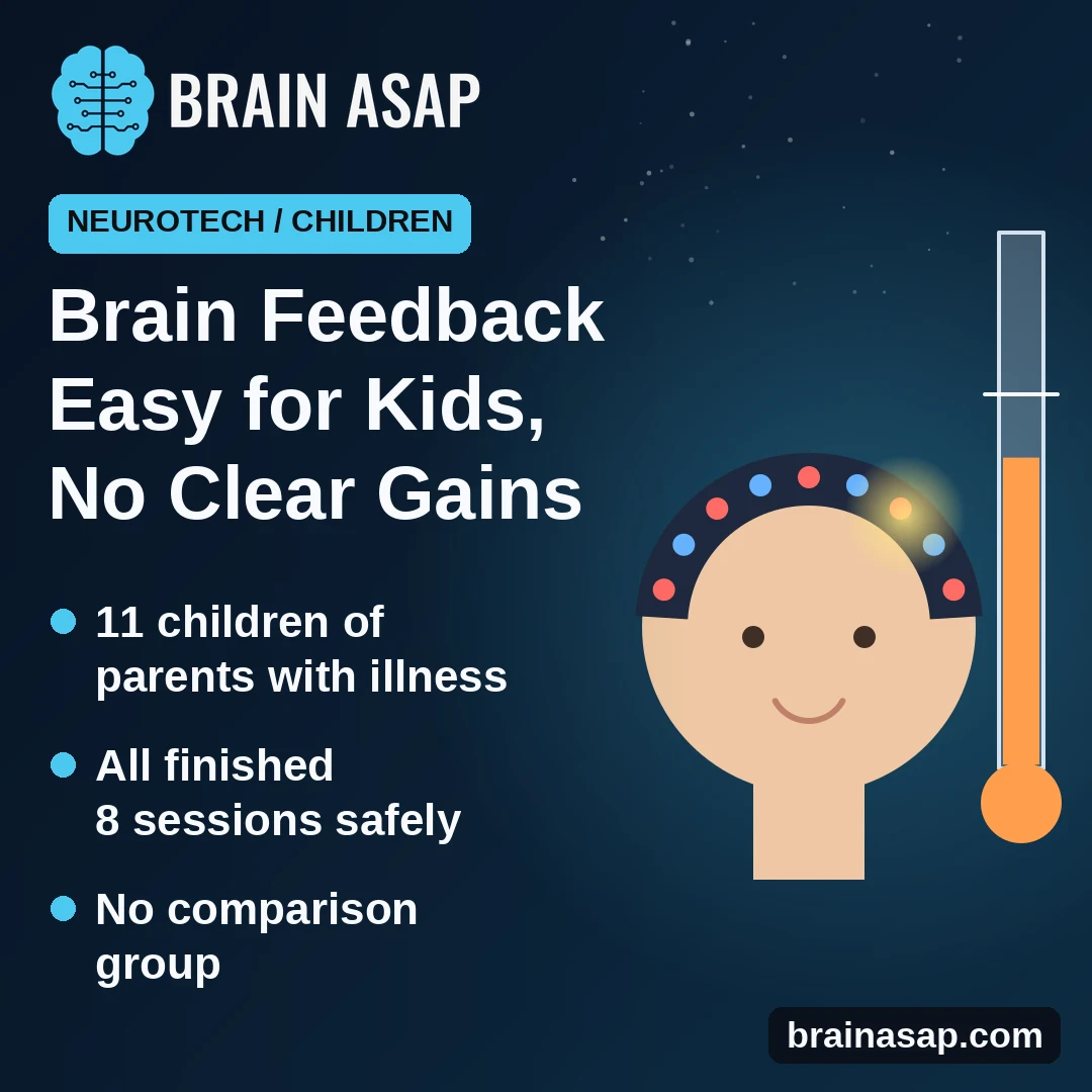 Brain Feedback Training Was Easy for At-Risk Children, but Showed No Clear Gains