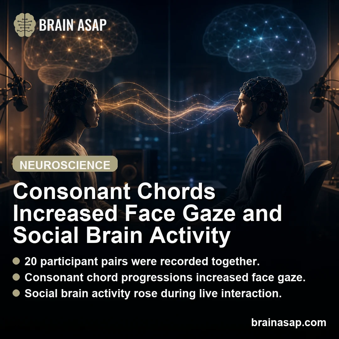 Consonant Chord Progressions With Face Gaze Increased Social Brain Activity