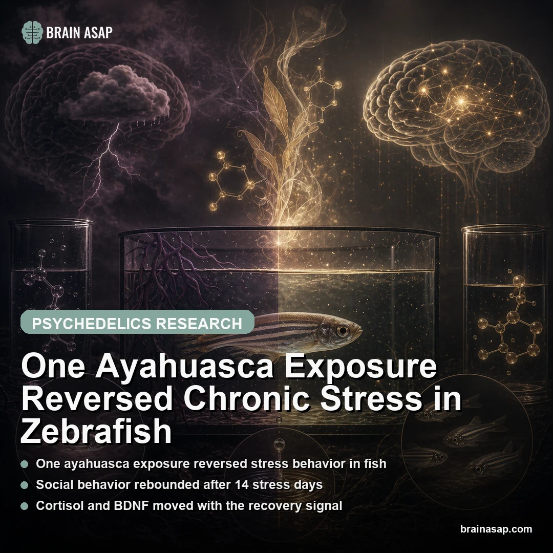 One Ayahuasca Exposure Reversed Chronic Stress in Zebrafish
