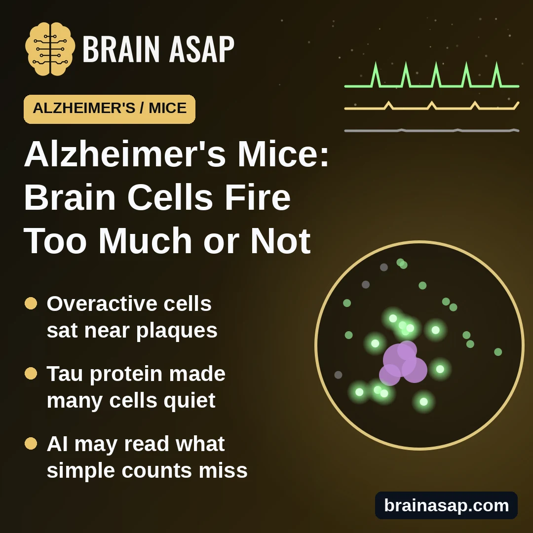 In Alzheimer's Mice, Some Brain Cells Fire Too Much and Others Go Silent, Review Finds
