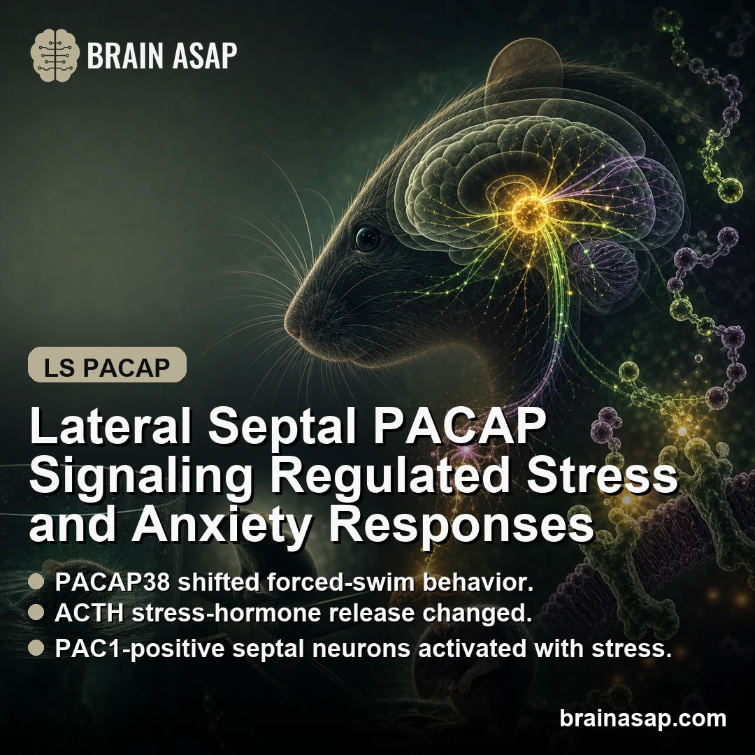 Lateral Septal PACAP Signaling Regulated Stress and Anxiety Responses
