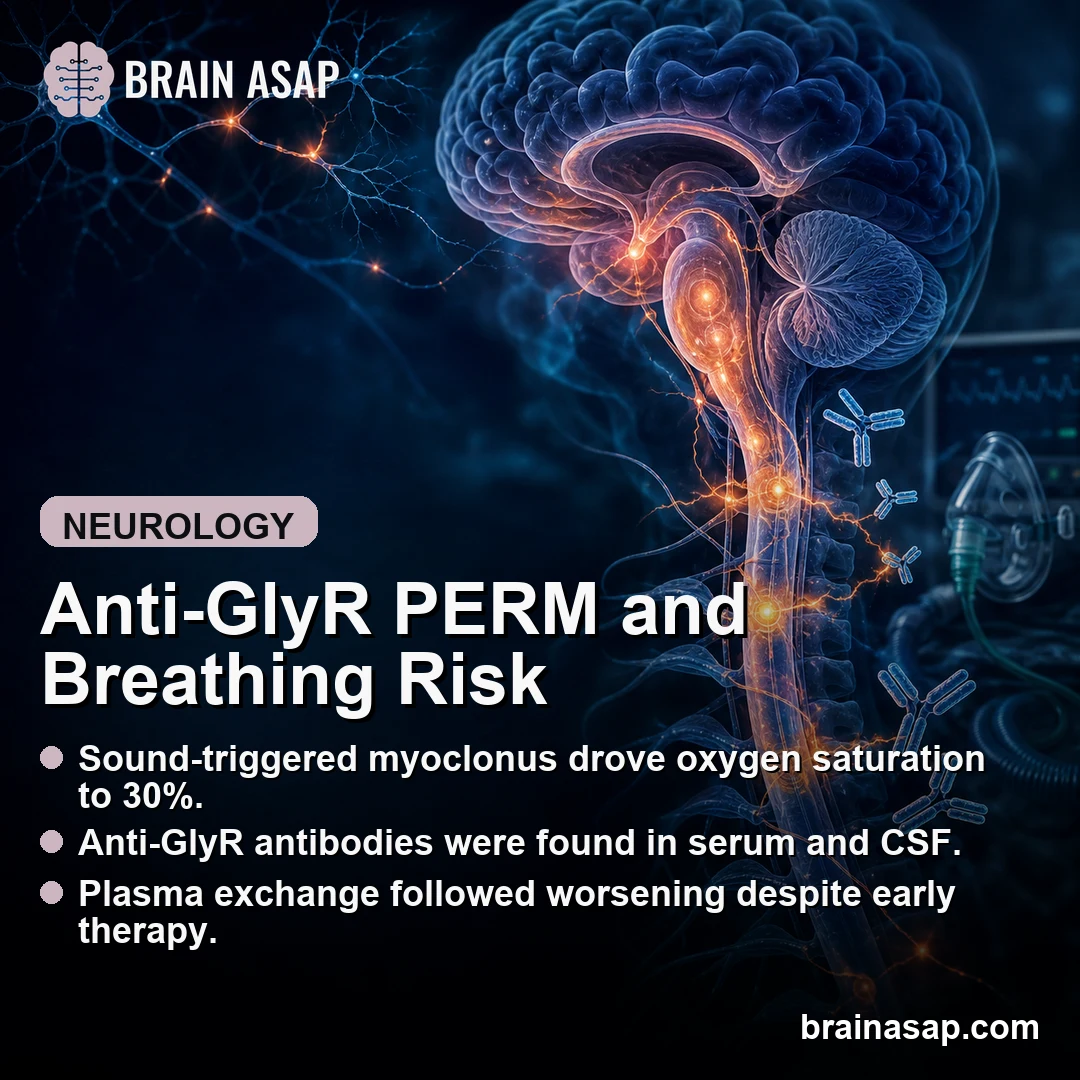 Anti-GlyR PERM Case Linked Myoclonus to Respiratory Failure