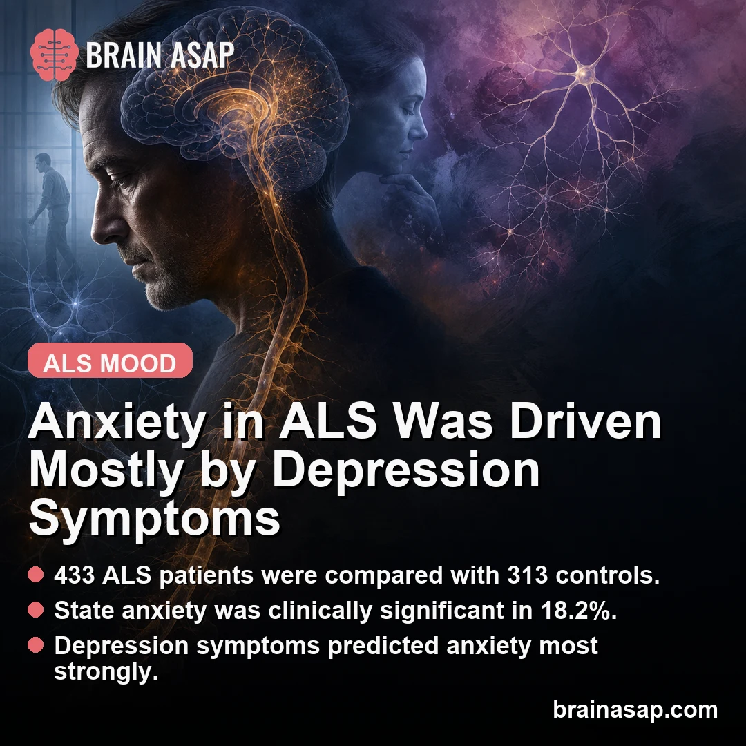 Anxiety in ALS Was Driven Mostly by Depression Symptoms