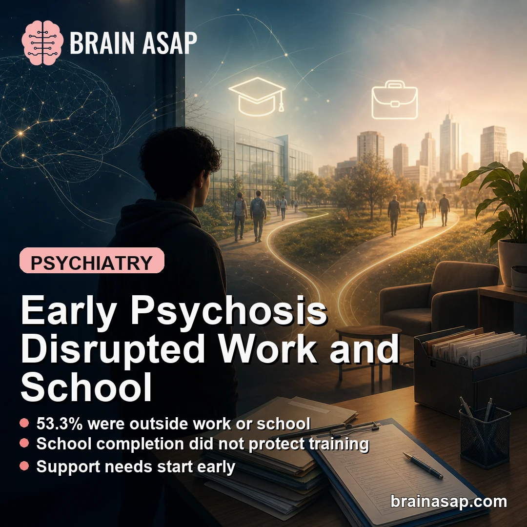 Early Psychosis Linked to Work and Education Disruption in SEEearly Cohort