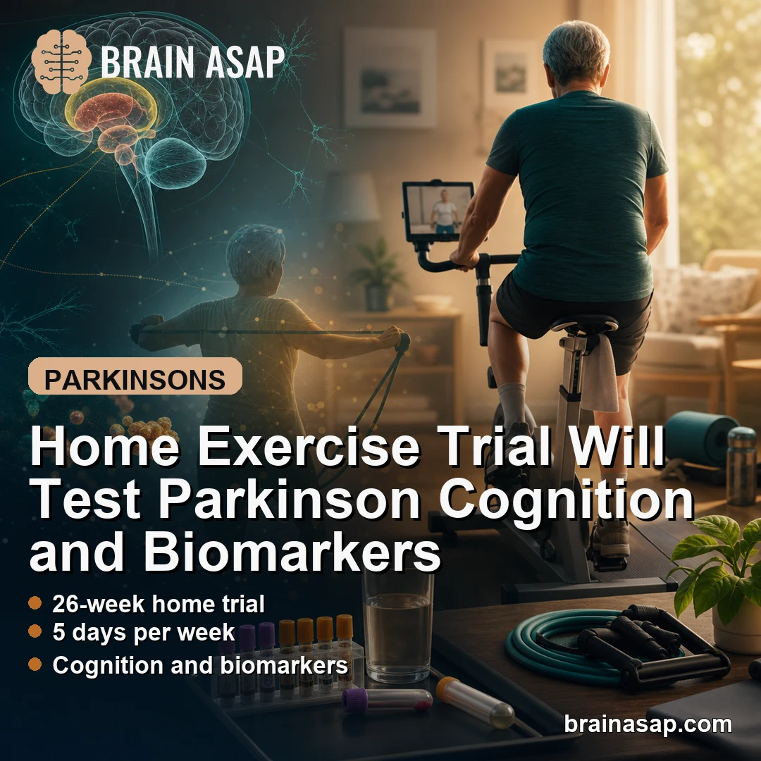 Home Exercise Trial Will Test Parkinson Cognition and Biomarkers