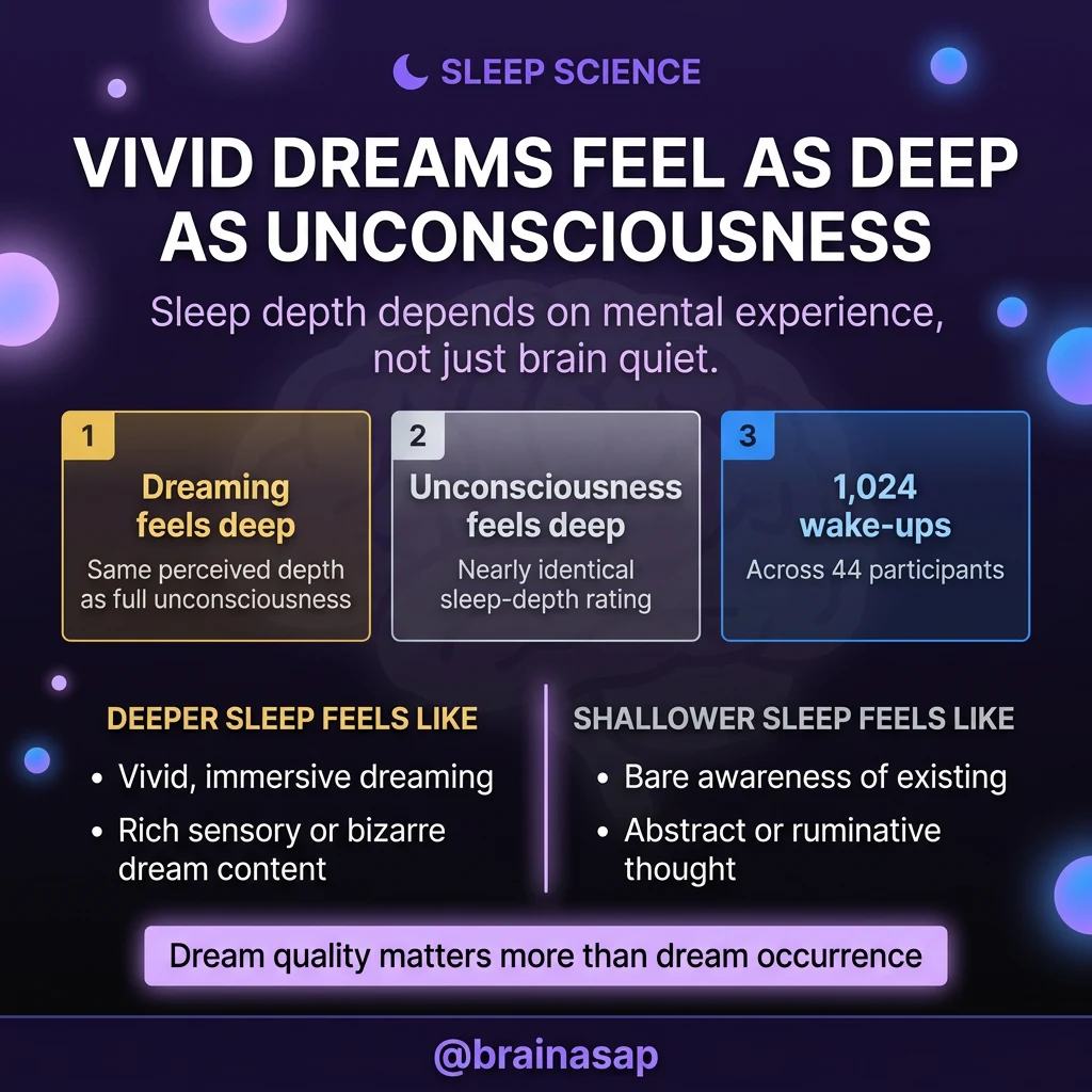 Vivid Dreams Make Sleep Feel Deeper, Not Lighter (Even as Your Brain Gets Busier)