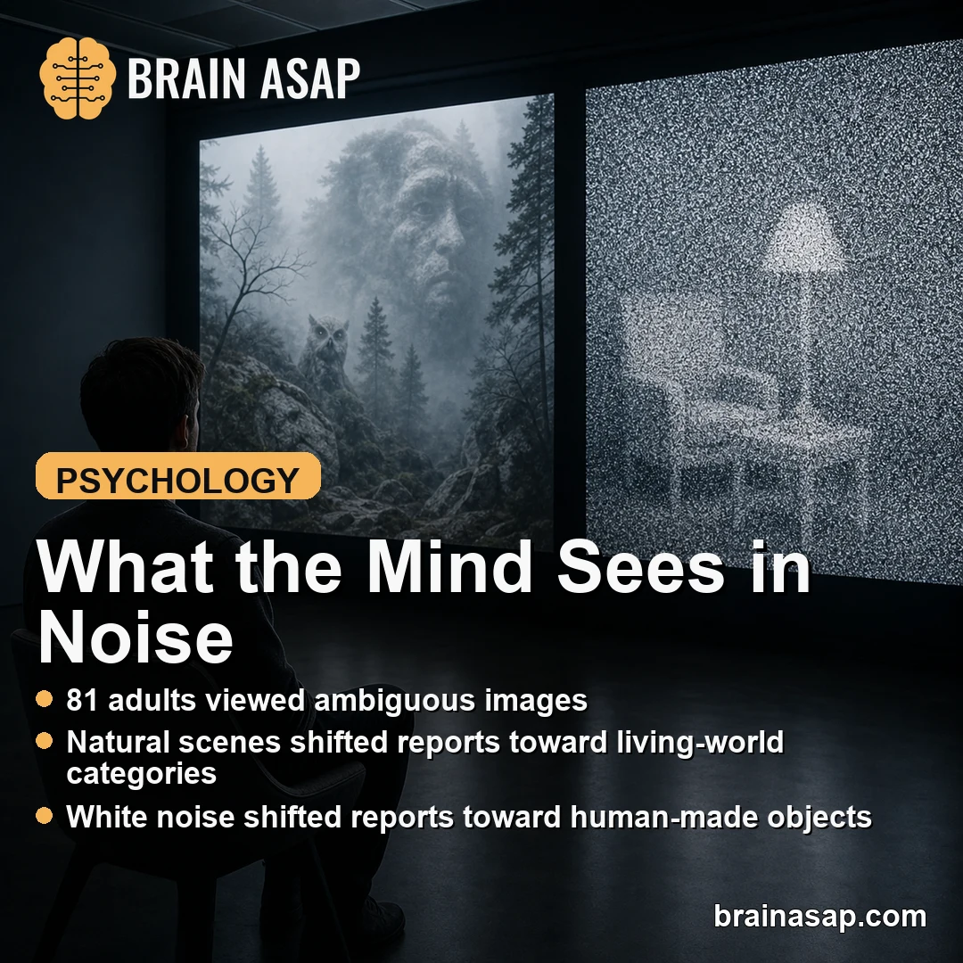 Natural Images and White Noise Changed What People Saw in Pareidolia