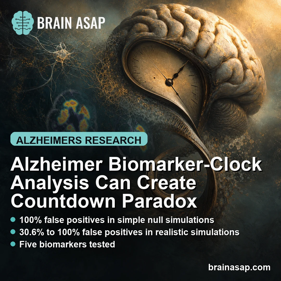 Alzheimer Biomarker-Clock Analysis Can Create Countdown Paradox