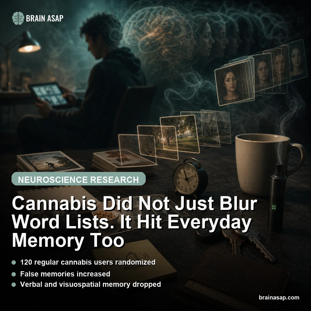 Cannabis via Vaporized THC (20-40 mg) Caused Memory Impairment