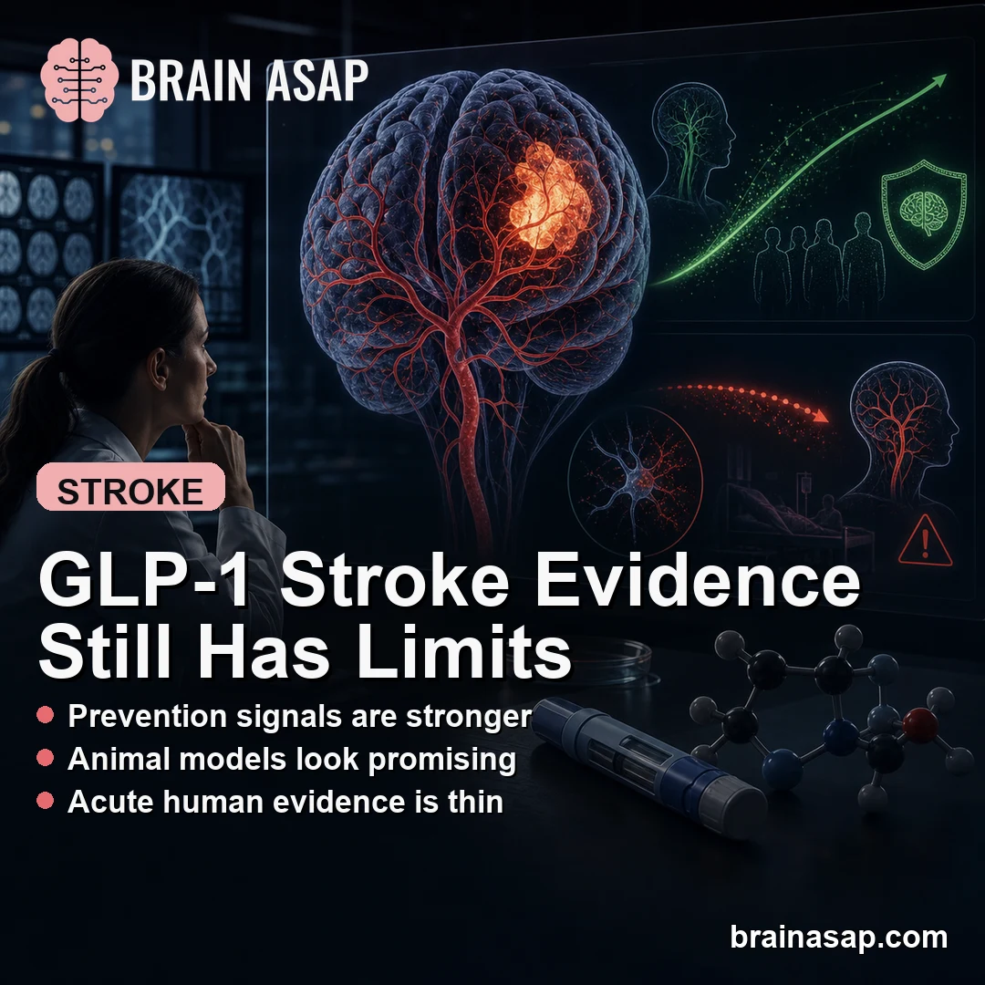 GLP-1 Receptor Agonists Not Ready for Acute Stroke Neuroprotection, Review Finds