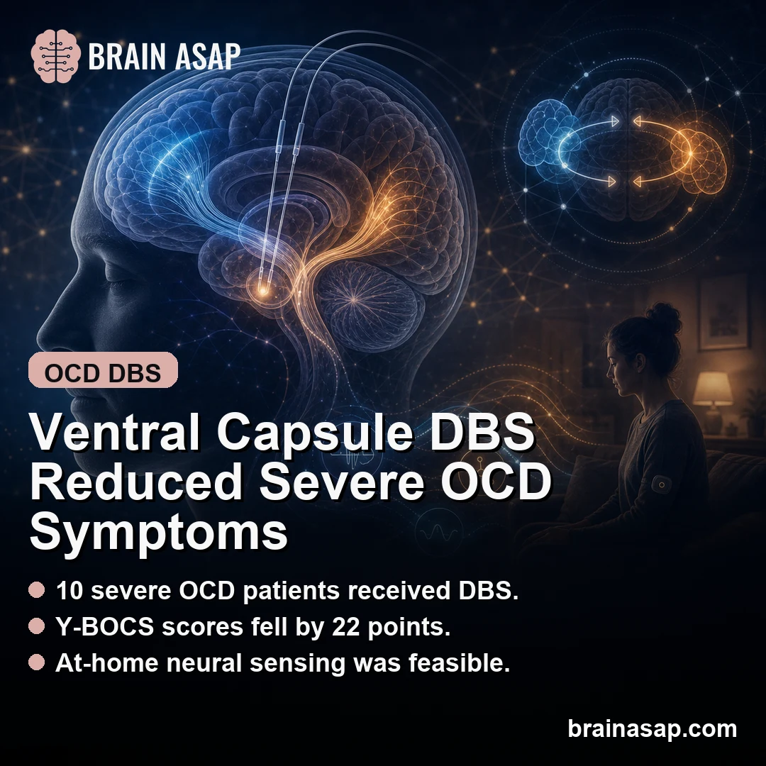 Ventral Capsule DBS Reduced Severe OCD Symptoms by 60%