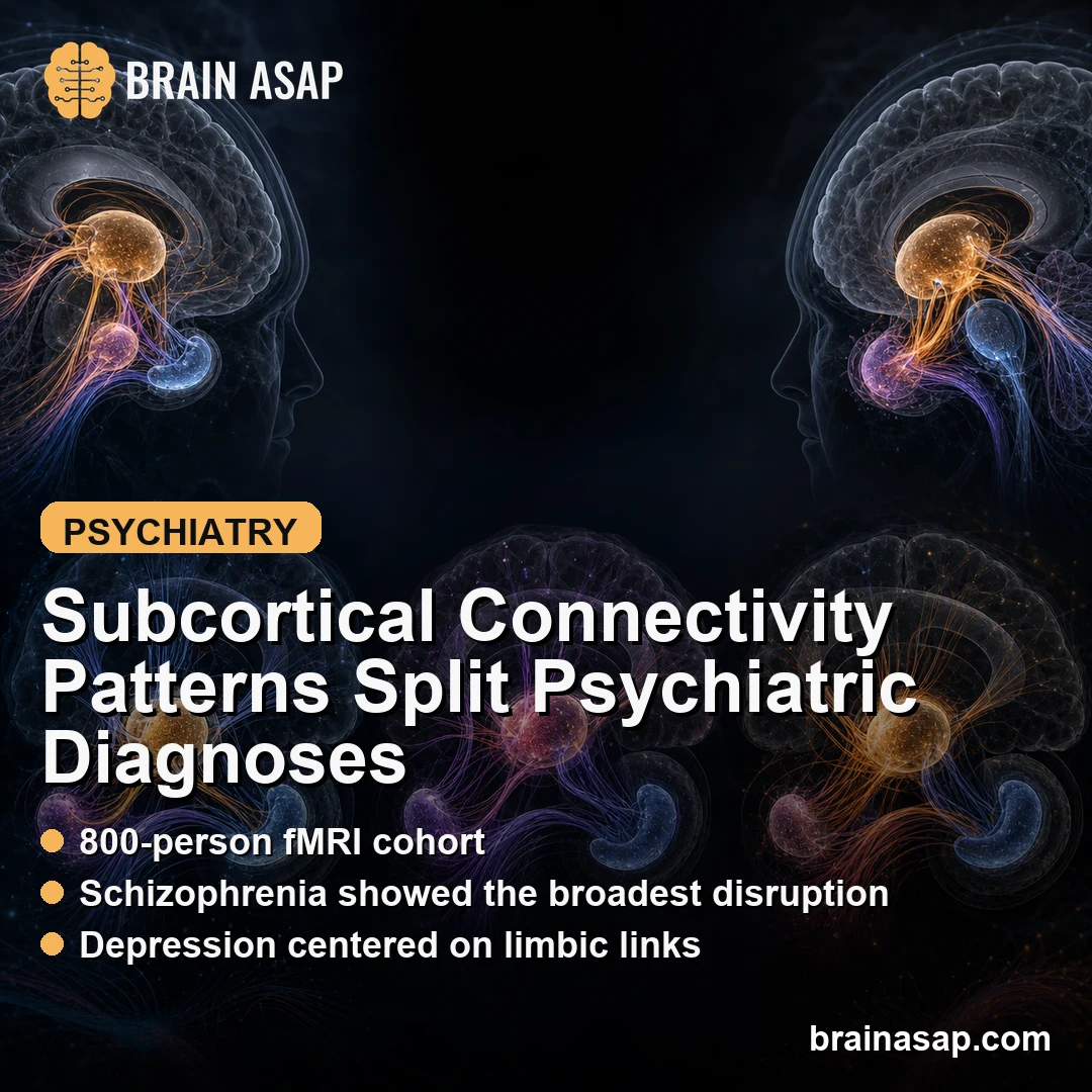Subcortical Connectivity Differed Across Schizophrenia, Bipolar Disorder, and Depression