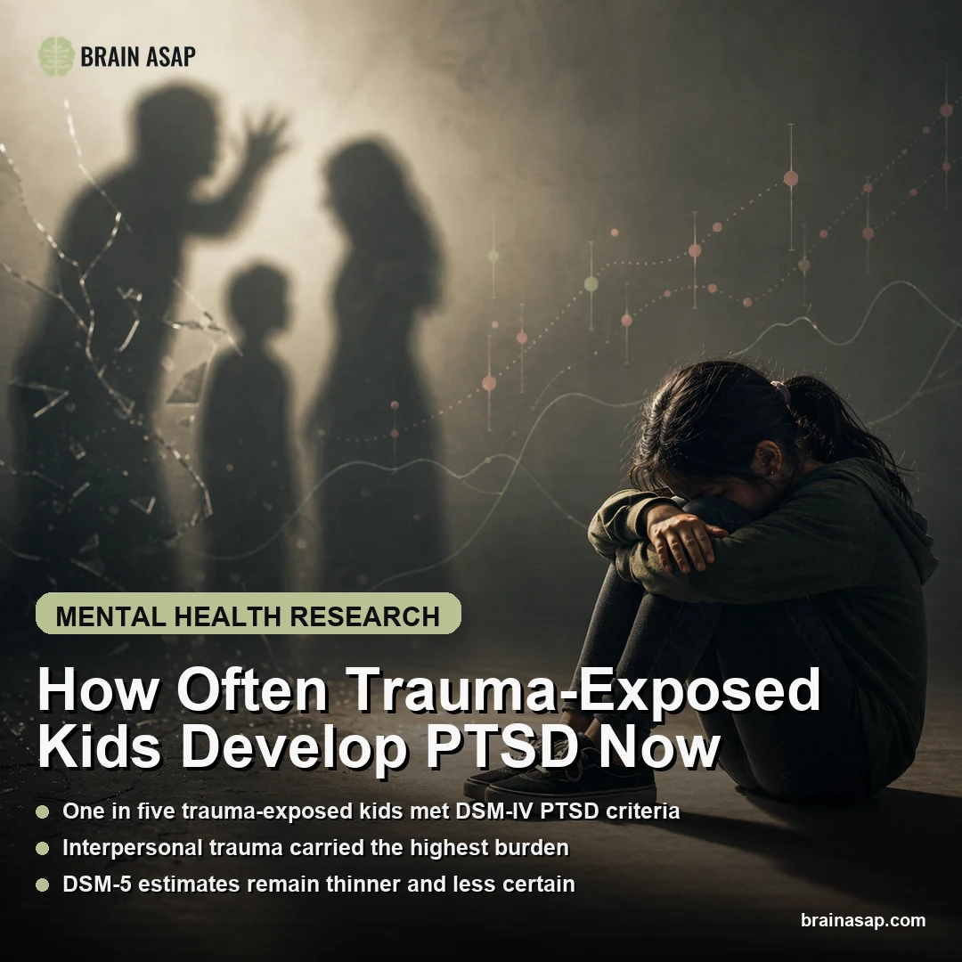 1 in 5 Trauma-Exposed Children Met PTSD Criteria in 2025 Meta-Analysis