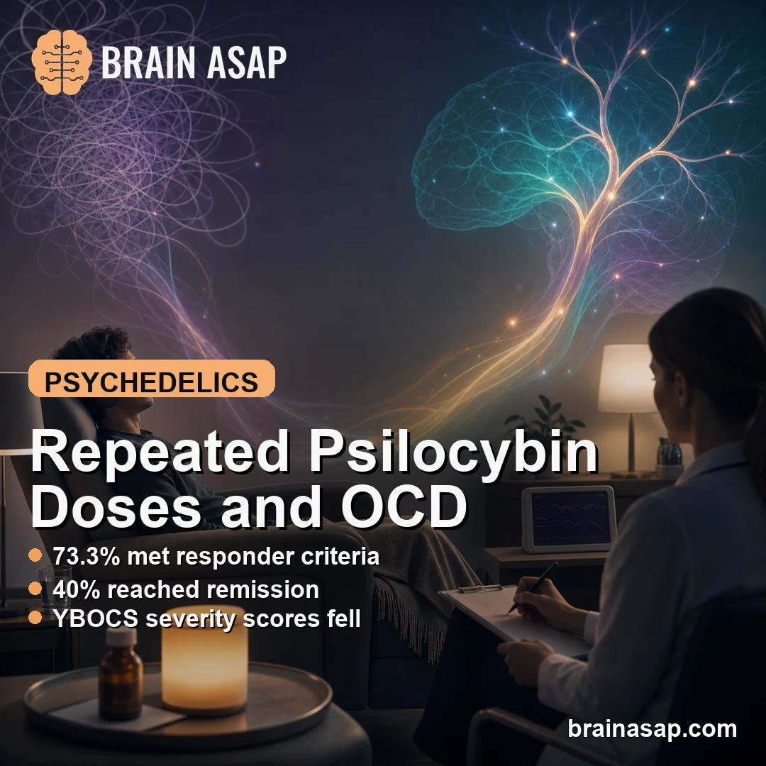 Repeated Psilocybin Doses Reduced OCD Severity
