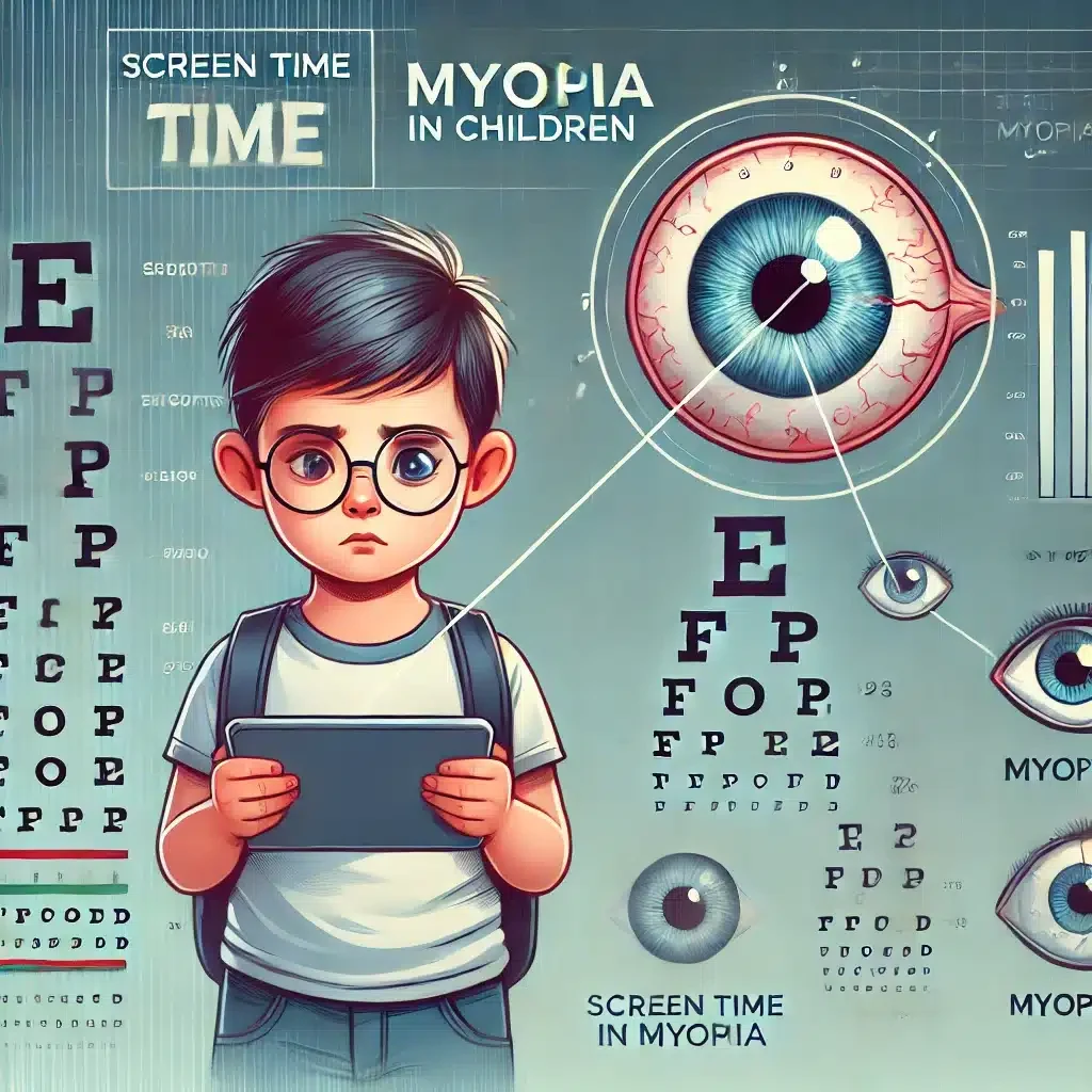 Myopia Linked to High Screen Time in Children & Adolescents (2024 Study)