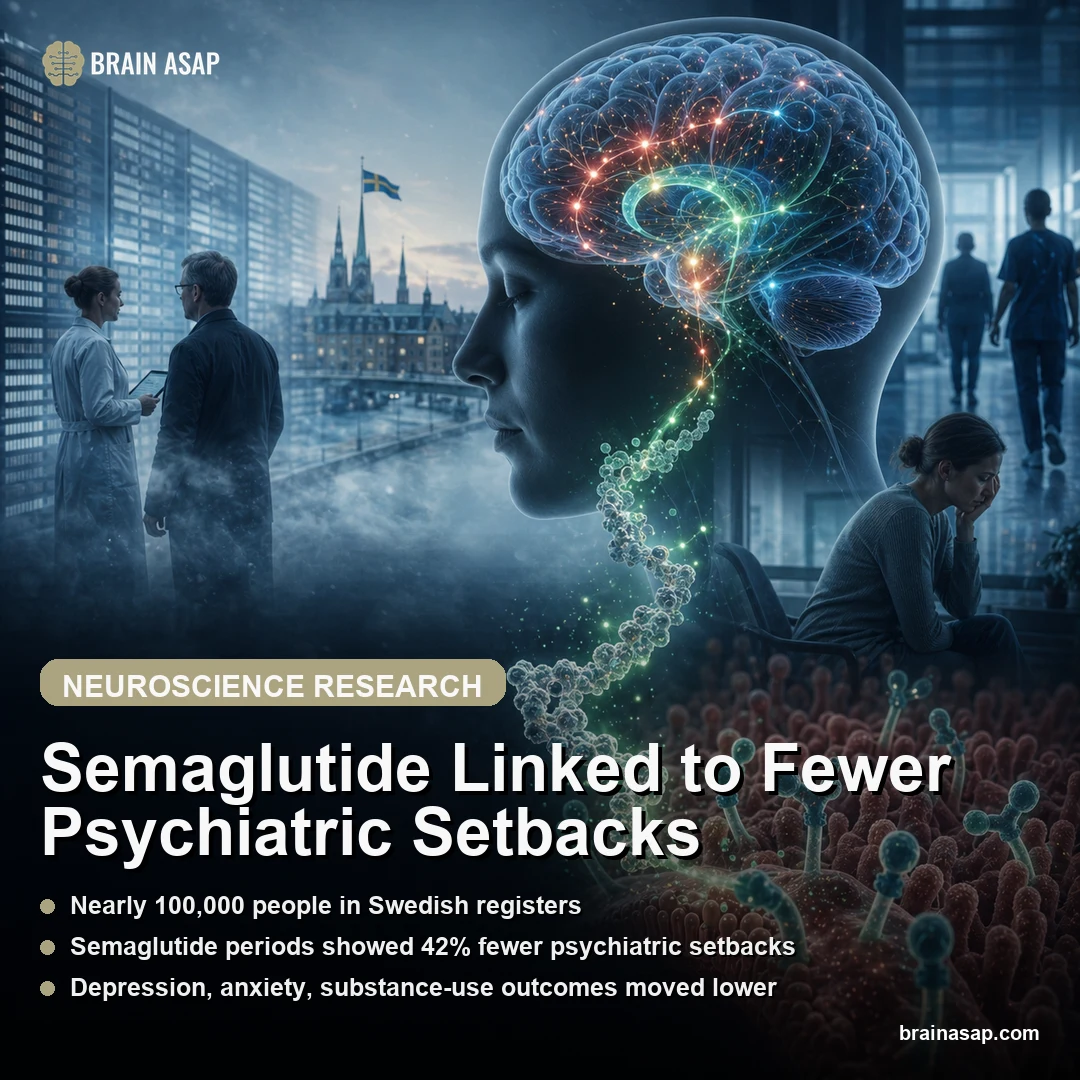 Semaglutide Linked to 42% Fewer Psychiatric Hospital Episodes