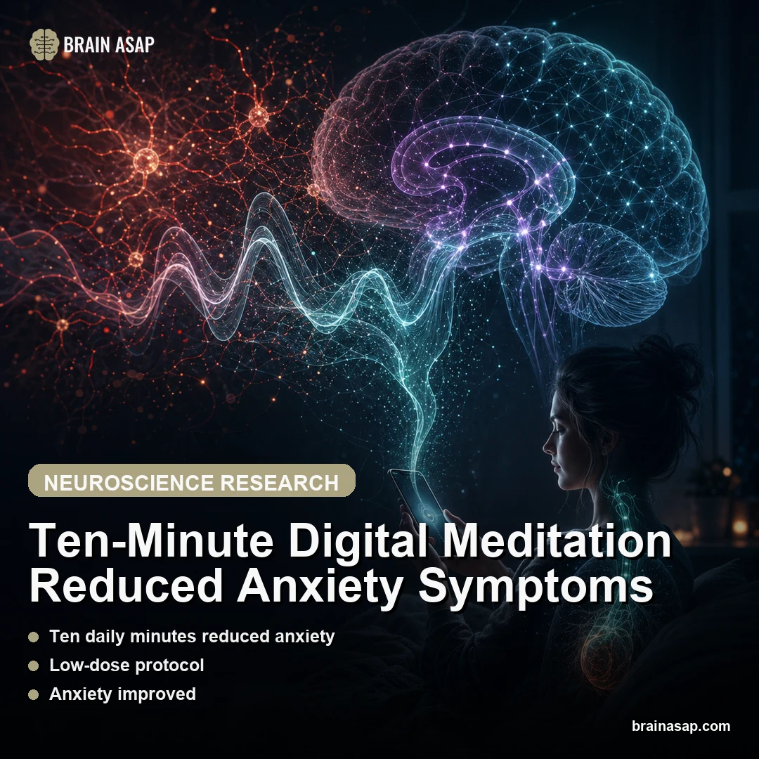 Ten-Minute Digital Meditation Reduced Anxiety Symptoms