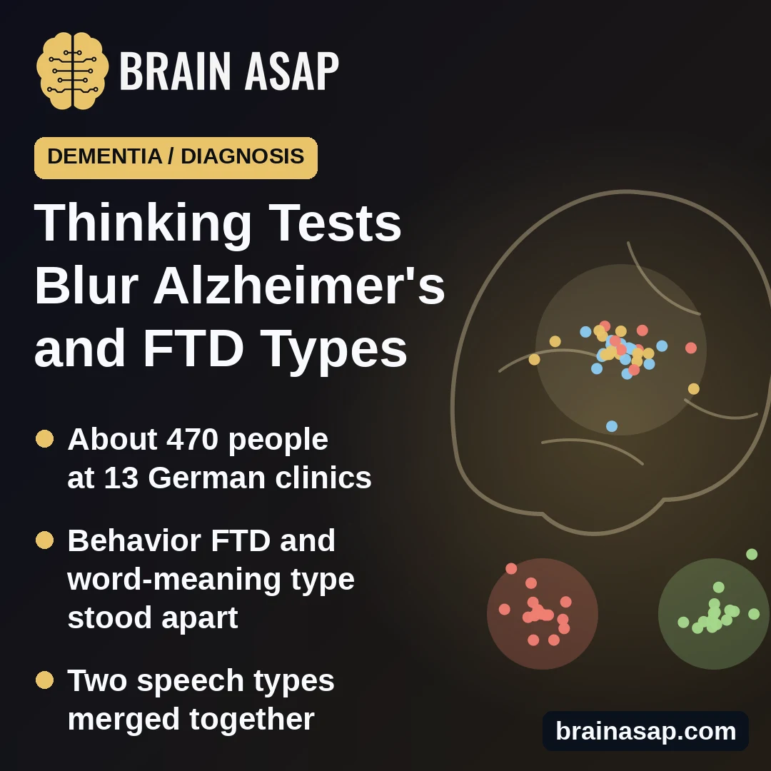 Thinking Tests May Separate Some Frontotemporal Dementias, but Alzheimer's Profiles Overlap