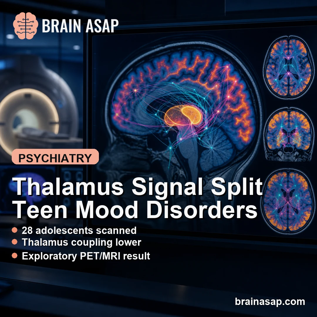 Thalamus SC-FC Coupling Was Lower in Adolescent Bipolar Depression