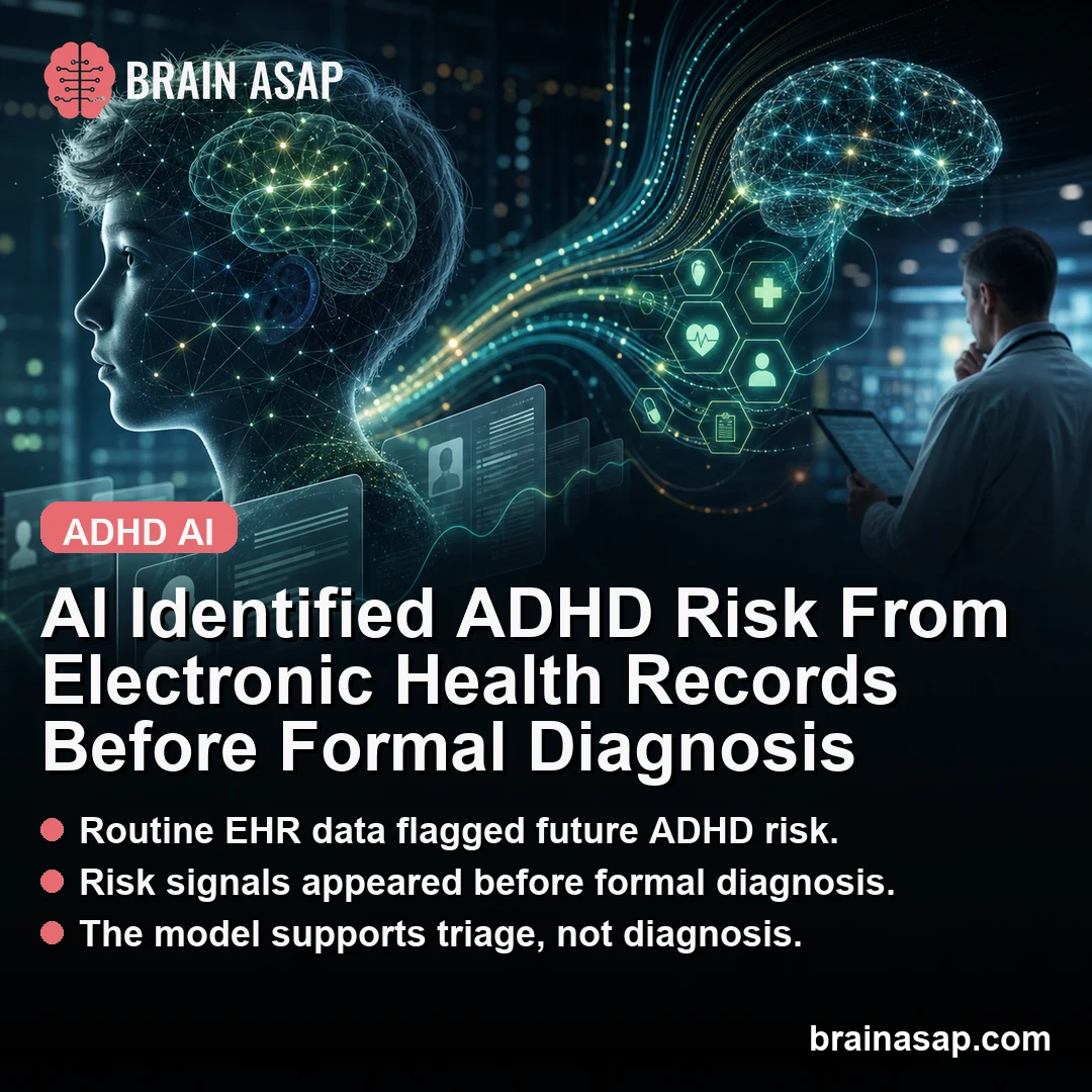 AI Identified ADHD Risk From Electronic Health Records Before Formal Diagnosis