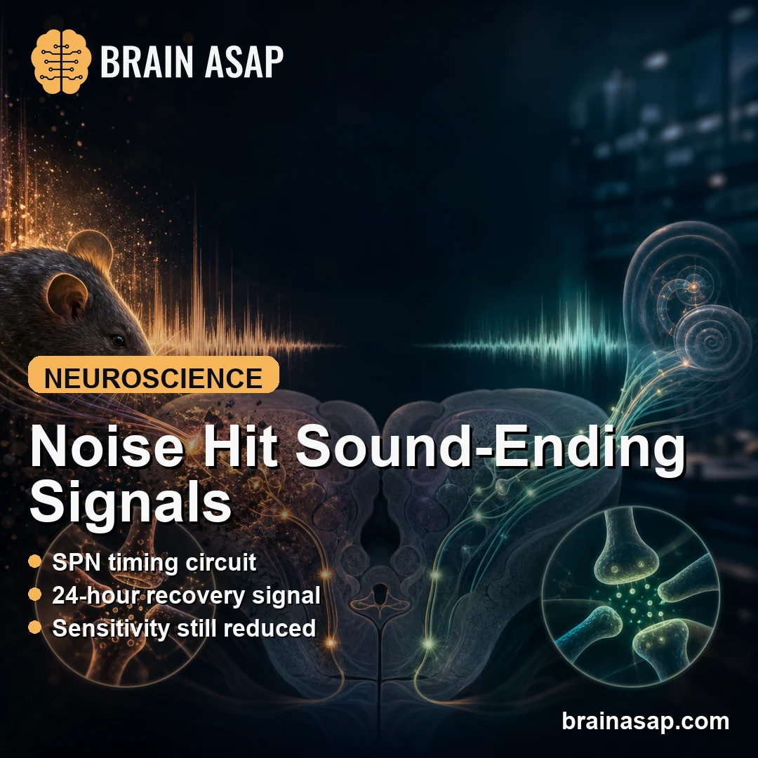 Noise Exposure Disrupted Sound-Offset Timing Before 24-Hour Brainstem Recovery