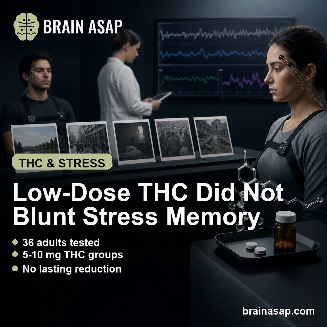 5-10 mg THC Did Not Broadly Reduce Stress-Memory Responses