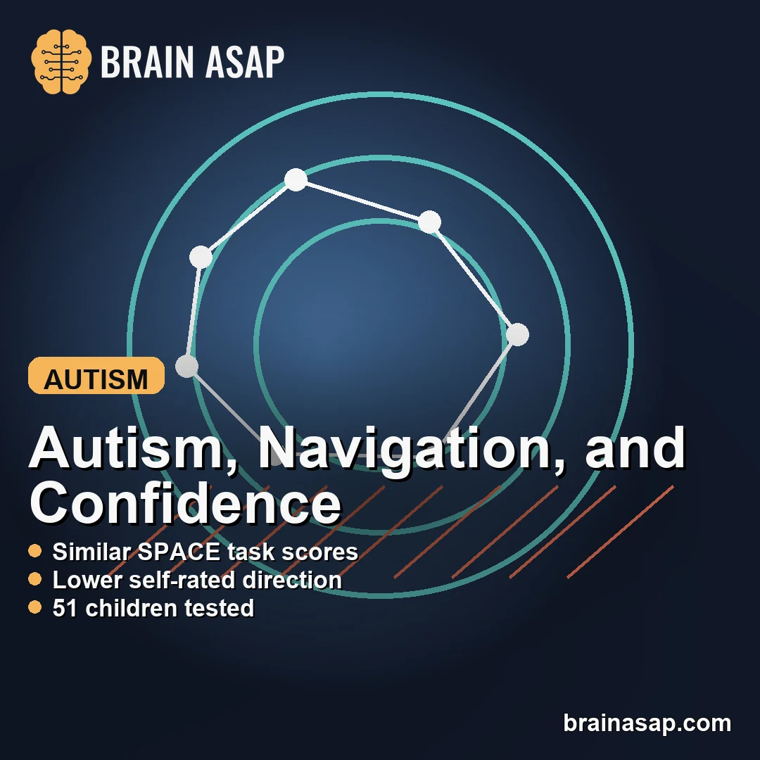 Autistic Children Rated Navigation Lower Despite Similar Task Performance