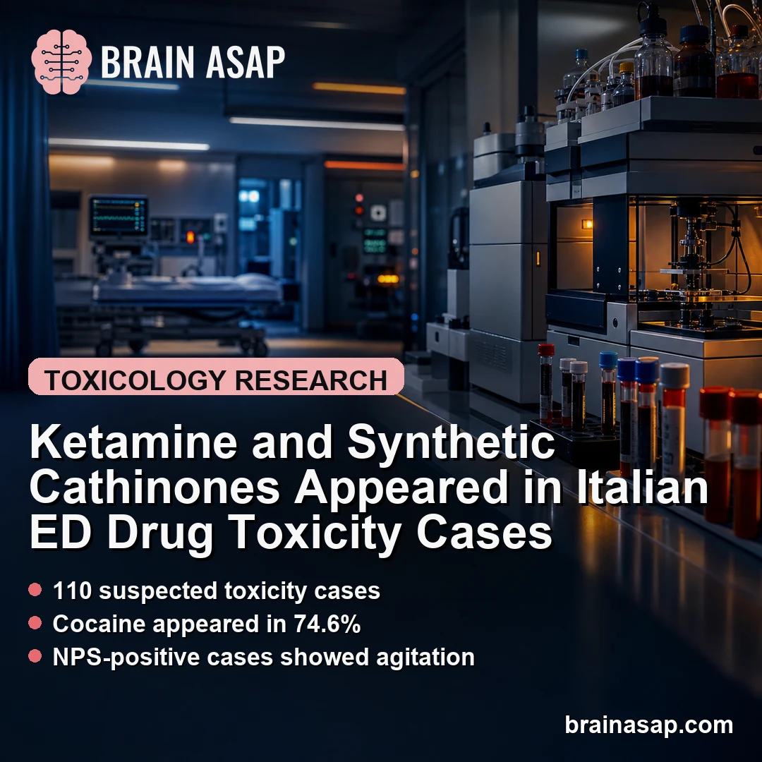 Ketamine and Synthetic Cathinones Appeared in Italian ED Drug Toxicity Cases