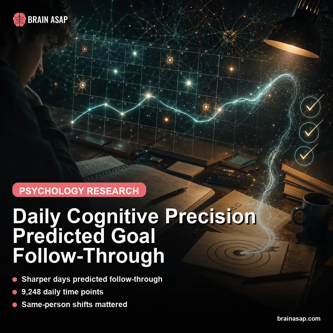 Sharper Cognitive Precision Predicted 40 Extra Minutes of Goal-Directed Work