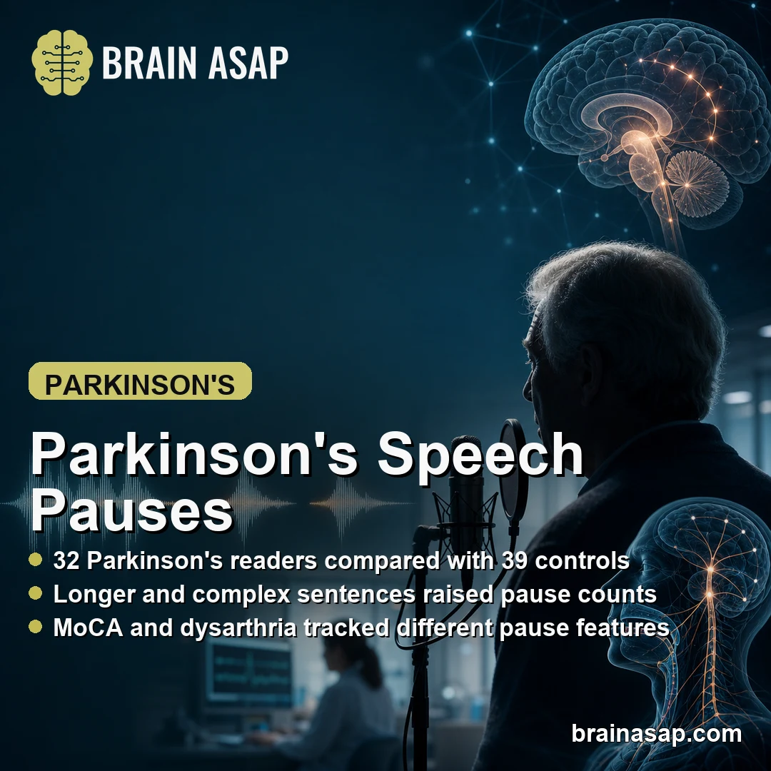Parkinson’s Speech Pauses Increased With Sentence Length and Complexity