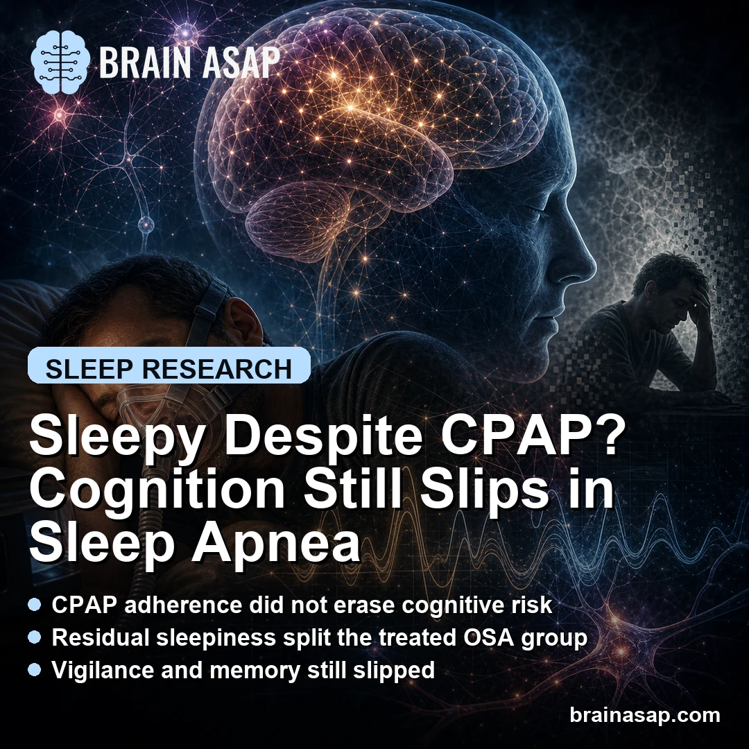 Sleepy Despite CPAP? Cognition Still Slips in Sleep Apnea