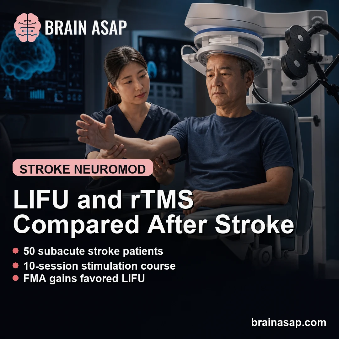 Focused Ultrasound and rTMS Had Similar Stroke Motor Endpoints