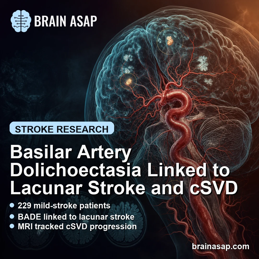 Basilar Artery Dolichoectasia Linked to Lacunar Stroke and cSVD