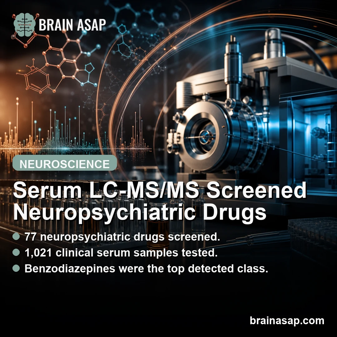 Serum LC-MS/MS Screen Detected 77 Neuropsychiatric Drugs