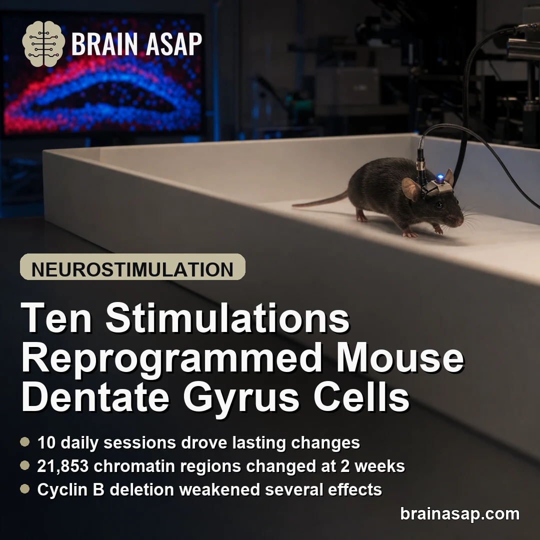 Repeated Neuronal Stimulation Triggered Cyclin B-Linked Nuclear Reprogramming in Mice