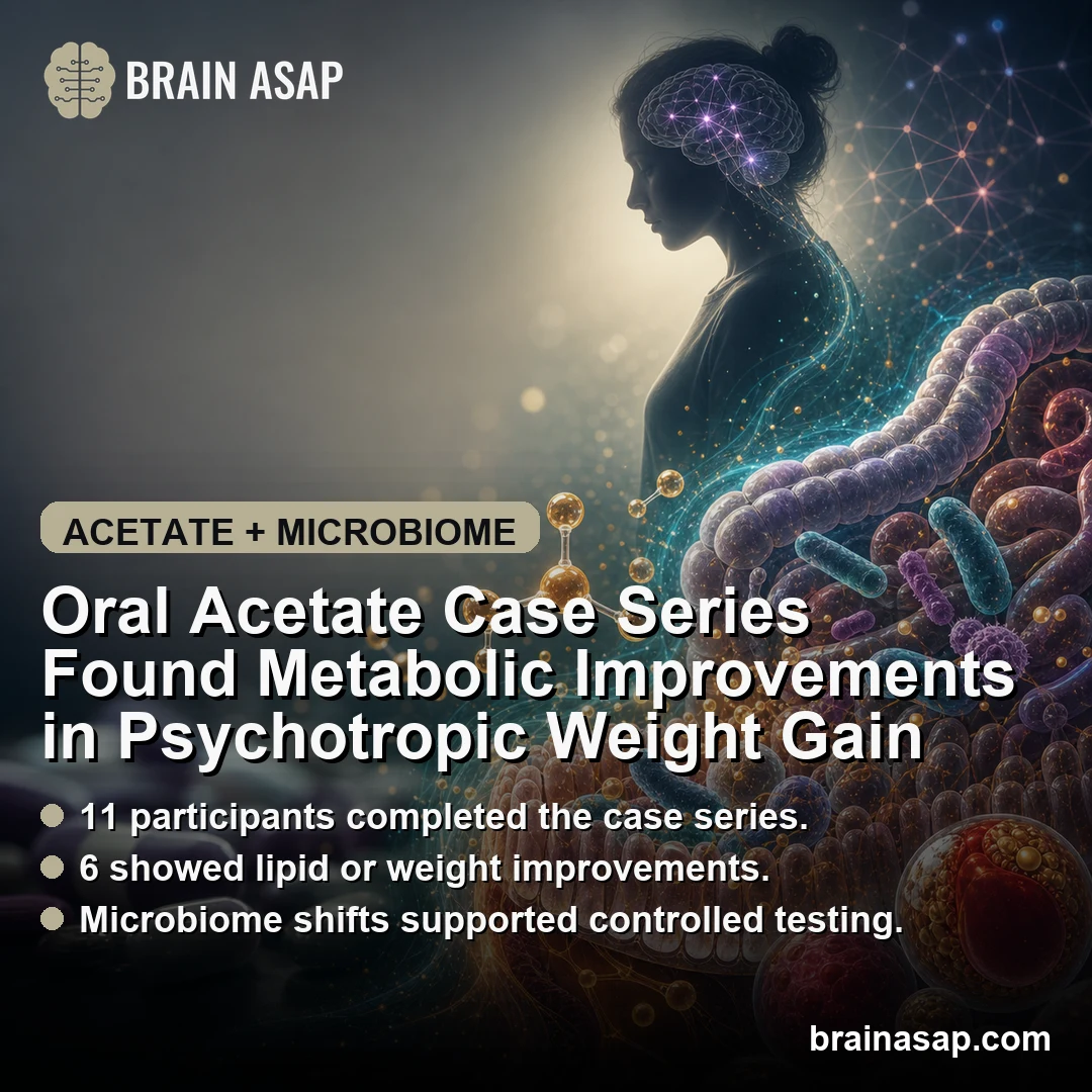 Oral Acetate Case Series Found Metabolic Improvements in Psychotropic Weight Gain