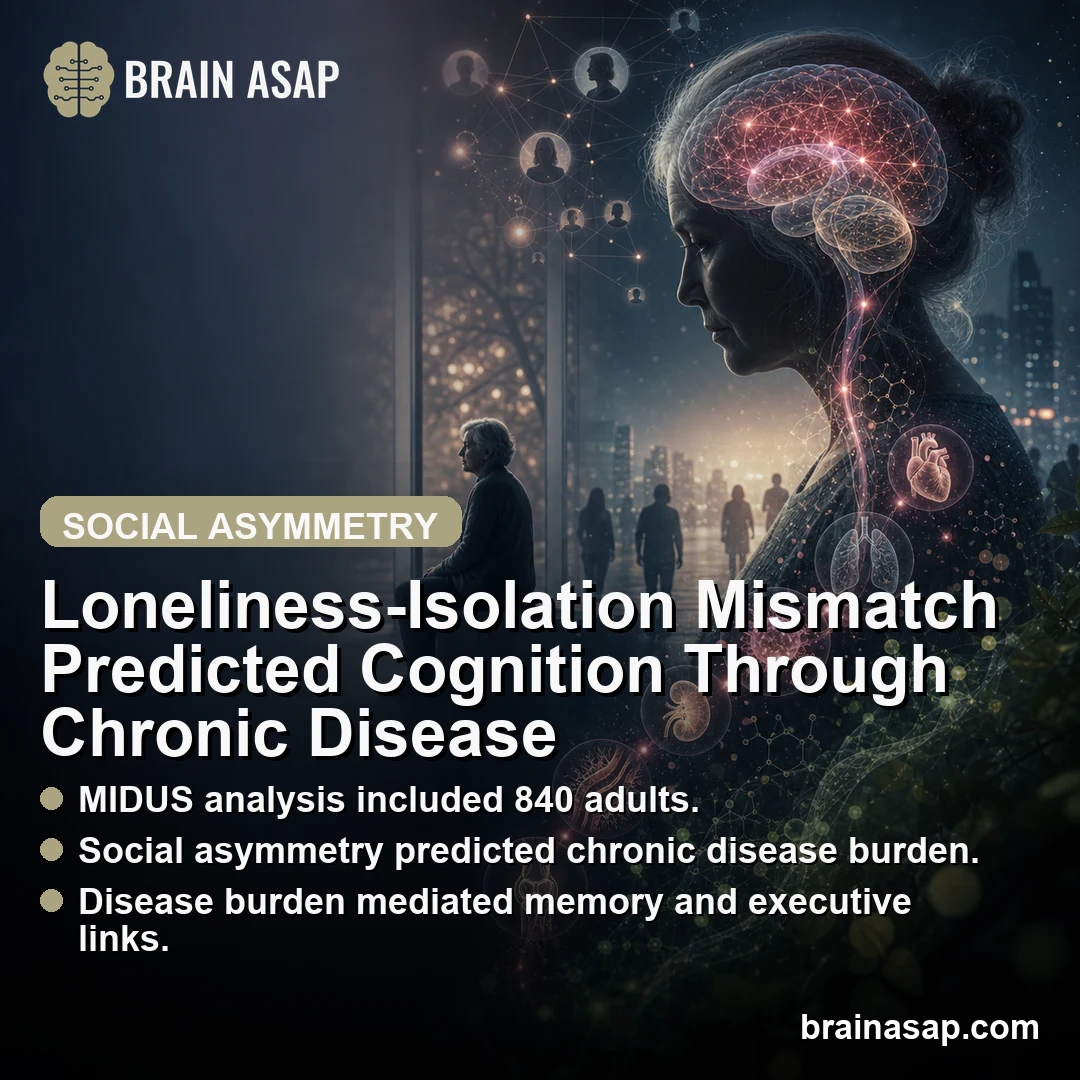 Loneliness-Isolation Mismatch Predicted Cognition Through Chronic Disease