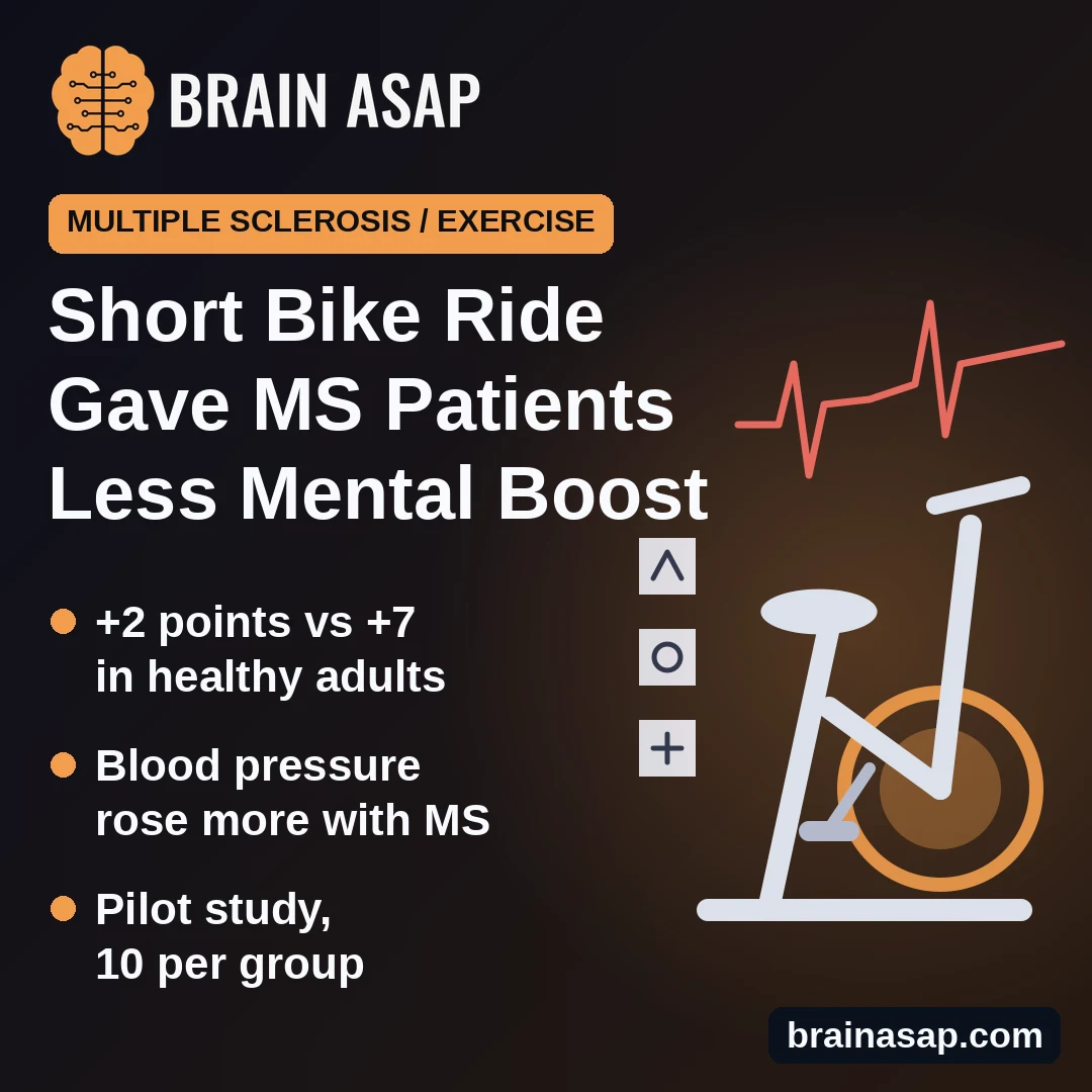A Short Bike Ride May Give People With MS Less of a Thinking Speed Boost