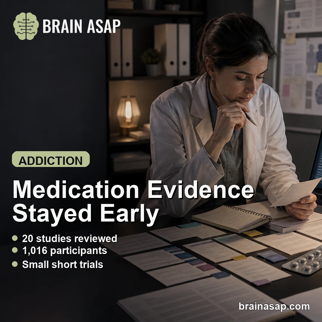 Systematic Review Identified Limited Medication Signals for Online Addictions