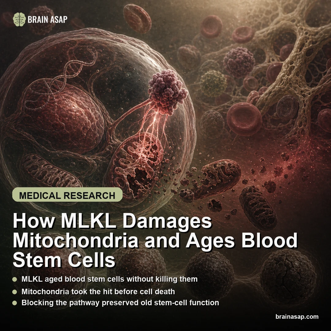 How MLKL Damages Mitochondria and Ages Blood Stem Cells