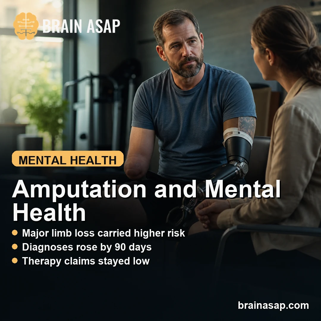 Major Upper-Limb Amputation Linked to Higher Mental Health Diagnoses