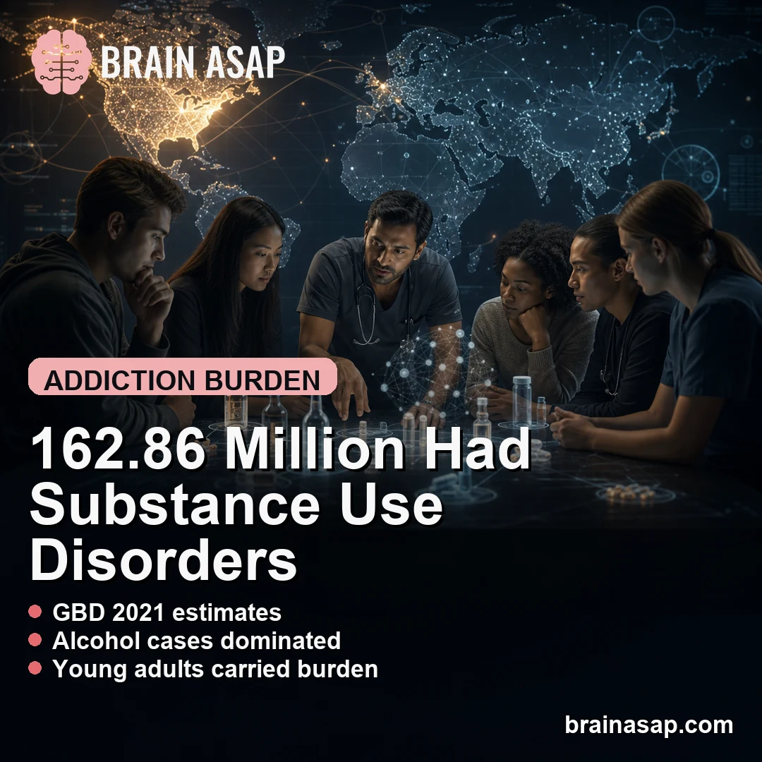 Substance Use Disorders Affected 162.86 Million People Globally in 2021