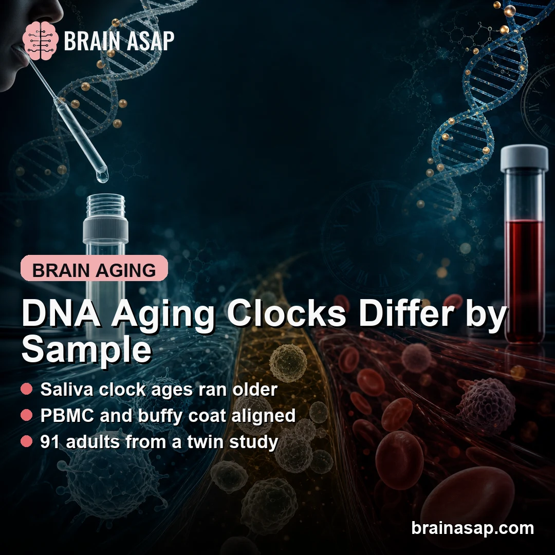 DNA Methylation Clock Ages Differed Across Saliva and Blood Samples