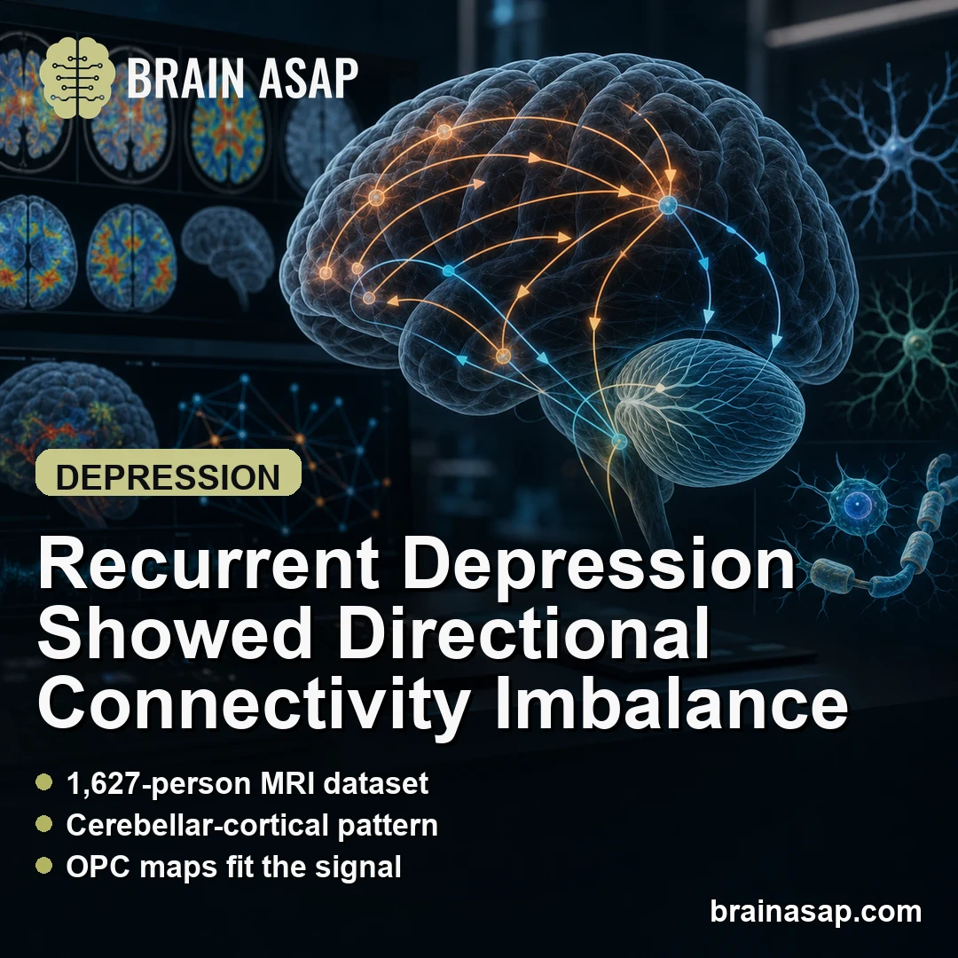 Recurrent Depression Showed Directional Brain Connectivity Imbalance