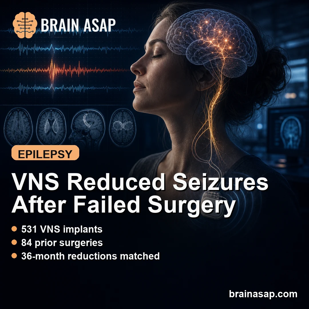 VNS Reduced Seizures After Failed Epilepsy Surgery in CORE-VNS
