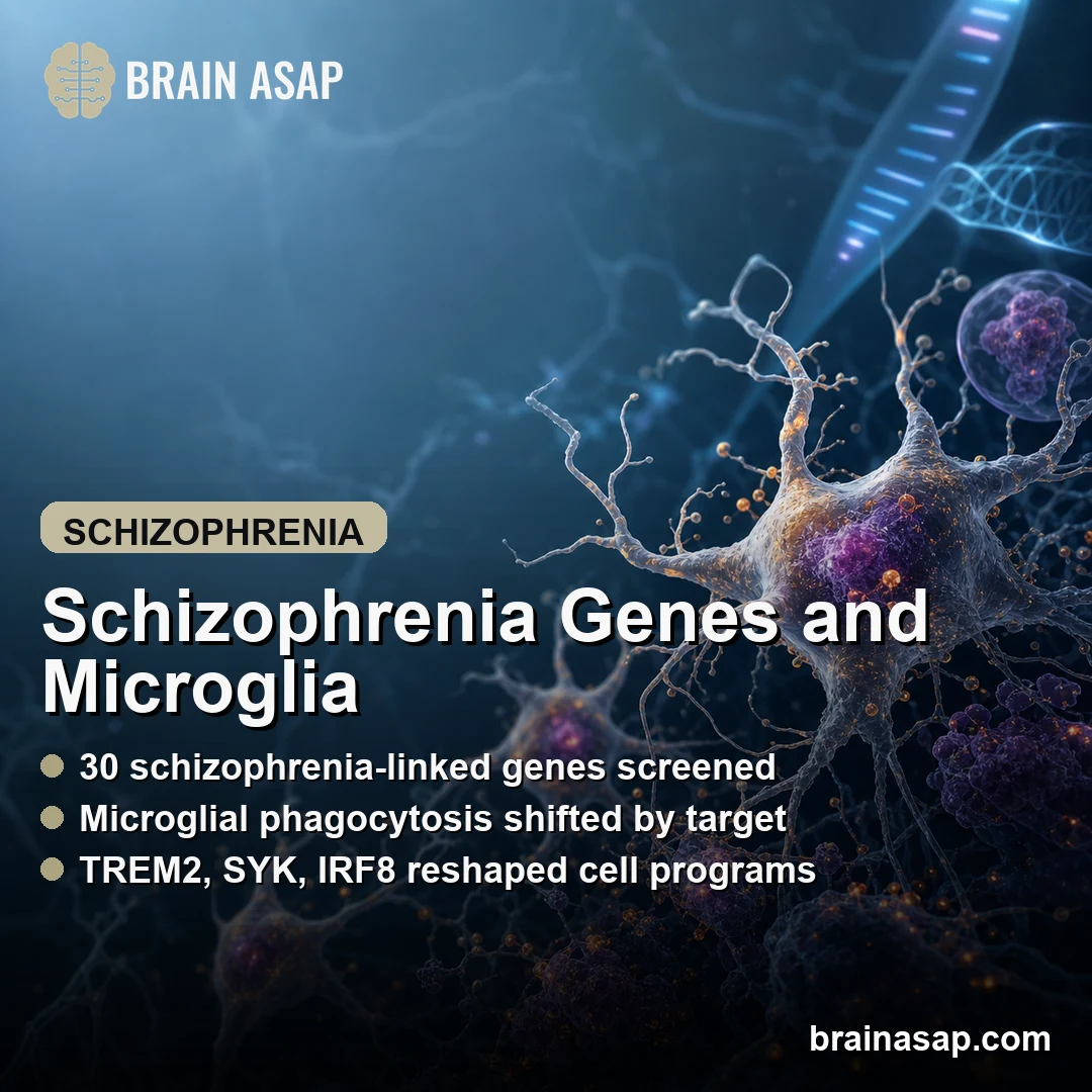 Microglia CRISPR Screen Linked Schizophrenia Genes to Phagocytosis