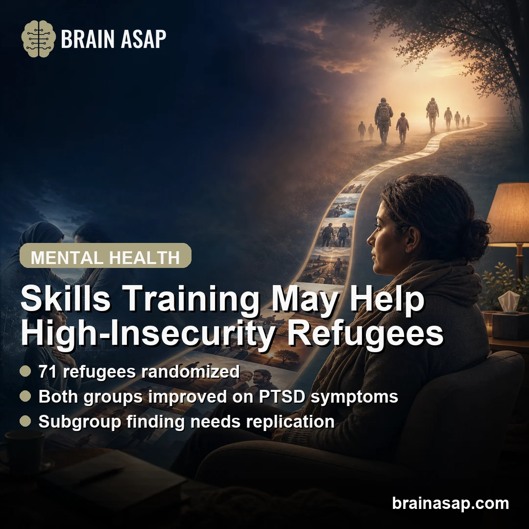 Refugee PTSD Trial Found No Overall STAIR-R Advantage Before NET