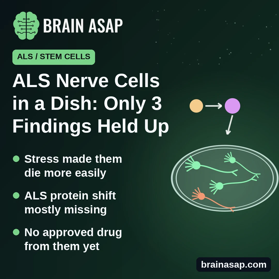 ALS Nerve Cells Grown From Patients' Stem Cells: Only 3 Findings Held Up Across 36 Studies